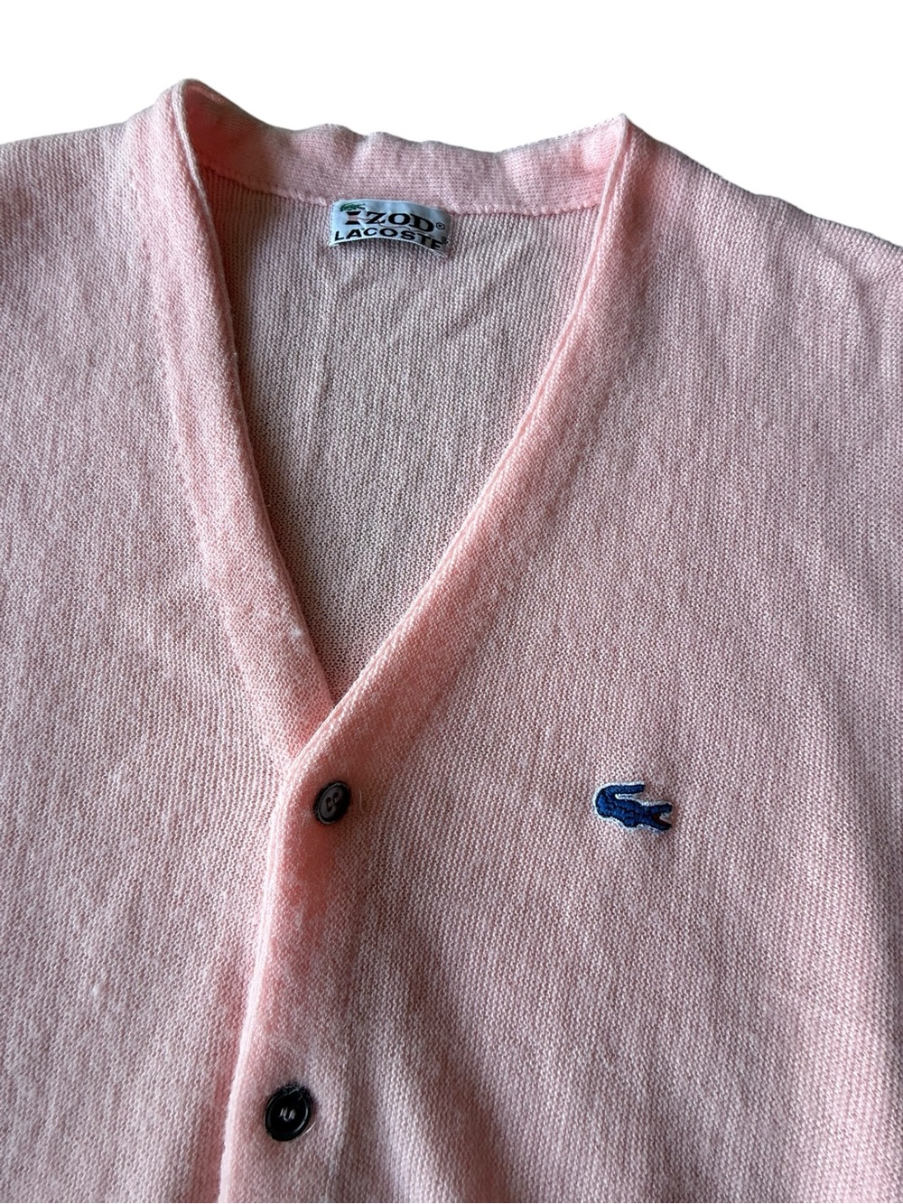 Vintage Izod Lacoste Cardigan Sweater, Women’s XL 70s - Picture 3 of 8